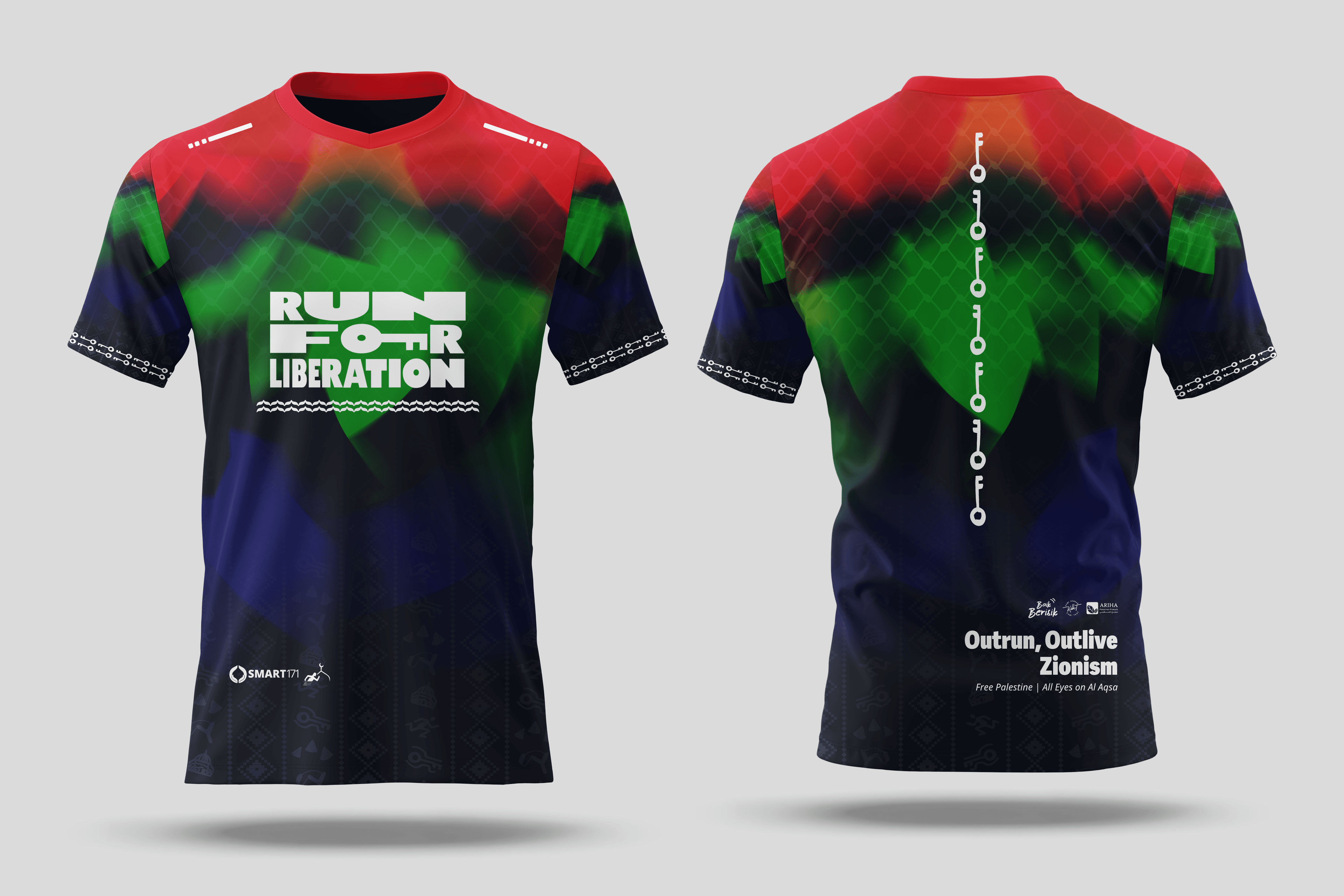 Jersey Lengan Pendek Run For Liberation